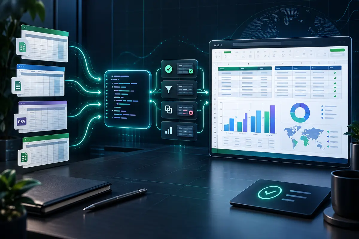 Визуальная обложка проекта Автоматизация Excel-отчётности